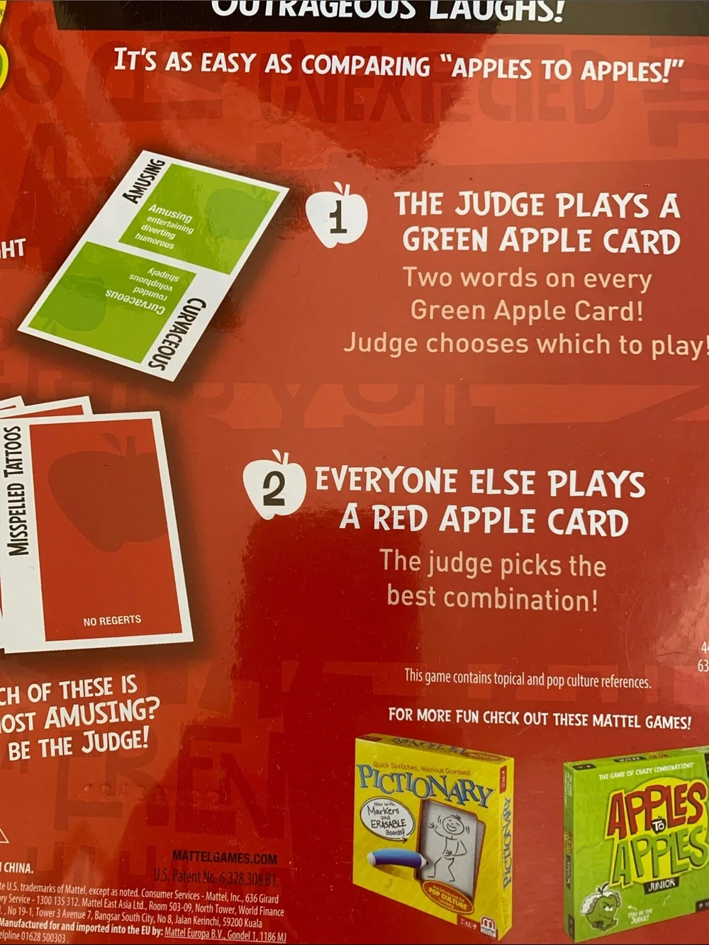 Mattel Apples to Apples Party Game